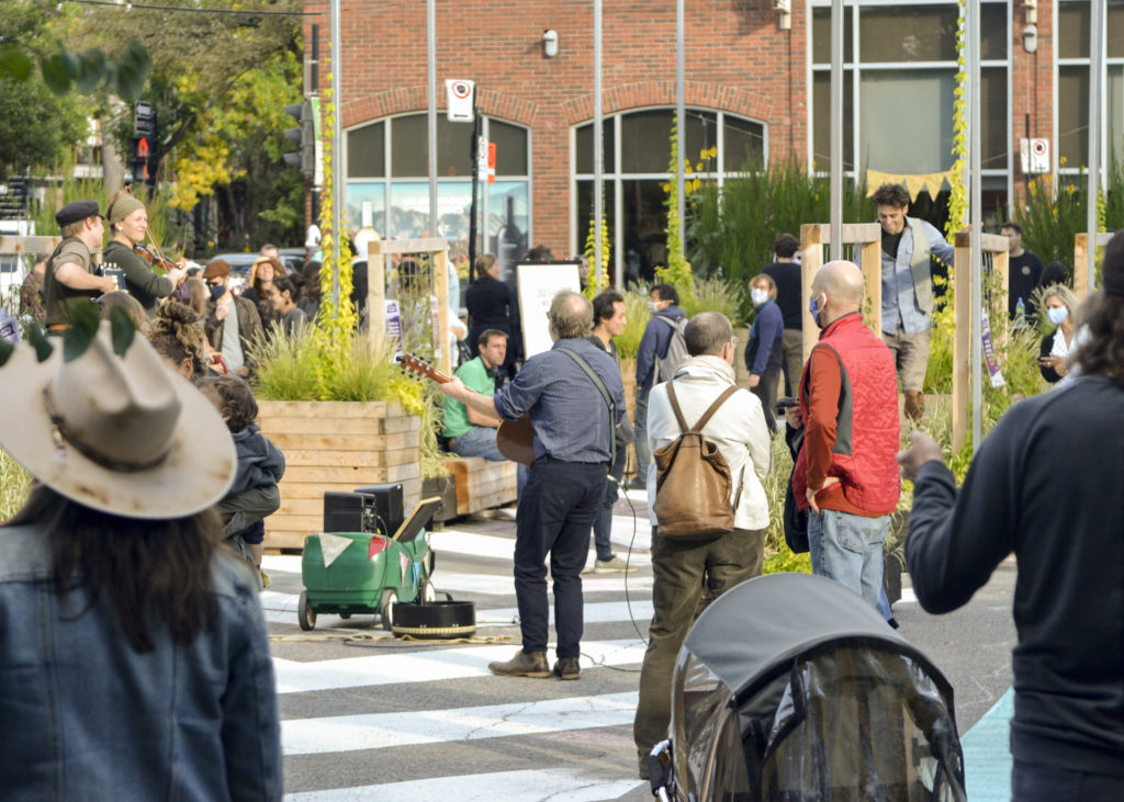 Foire des possible dans la petite patrie, organisé par Solon en septembre 2020. Crédit Ville de Montréal
